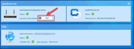 Okno myQNAPcloud brak łączności przez internet.webp