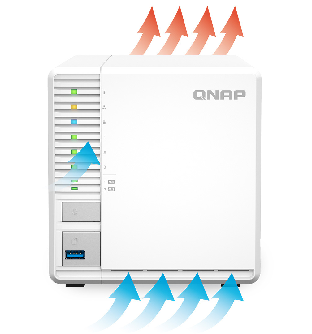 QNAP TS-364 - Test najnowszego trzydyskowego serwera NAS QNAP z Intel Celeron N5105, obsługą SSD M.2 oraz sieci 2.5G Ethernet