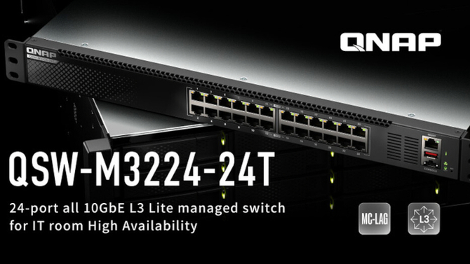 QNAP QSW-M3224-24T - pierwszy w historii marki w pełni zarządzalny 24-portowy switch 10 Gb/s dla przedsiębiorstw [1]